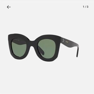 Celine Black and Green Sunglasses
